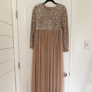 Asos Maya Maternity Sequin Maxi Dress